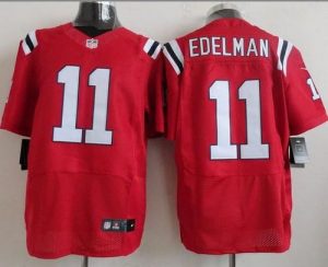 Nike Patriots #11 Julian Edelman Red Alternate Men's Stitched NFL Elite Jersey