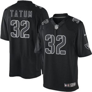 Nike Raiders #32 Jack Tatum Black Men's Embroidered NFL Impact Limited Jersey