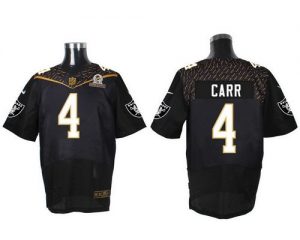 Nike Raiders #4 Derek Carr Black 2016 Pro Bowl Men's Stitched NFL Elite Jersey