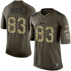 Nike Rams #83 Brian Quick Green Men's Stitched NFL Limited Salute to Service Jersey