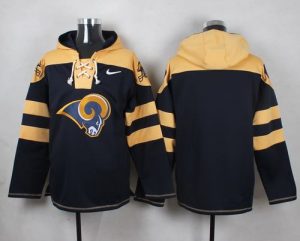 Nike Rams Blank Navy Blue Player Pullover NFL Hoodie