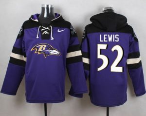 Nike Ravens #52 Ray Lewis Purple Player Pullover NFL Hoodie