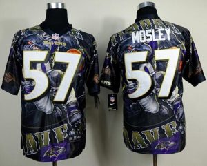 Nike Ravens #57 C.J. Mosley Team Color Men's Stitched NFL Elite Fanatical Version Jersey