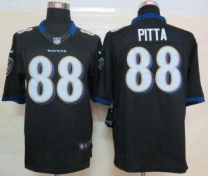 Nike Ravens #88 Dennis Pitta Black Alternate Men's Embroidered NFL Limited Jersey