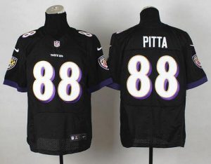 Nike Ravens #88 Dennis Pitta Black Alternate Men's Stitched NFL Elite Jersey