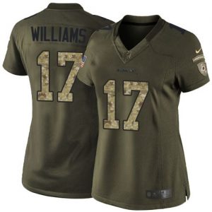 Nike Redskins #17 Doug Williams Green Women's Stitched NFL Limited Salute to Service Jersey