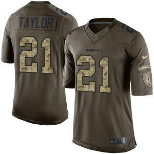 Nike Redskins #21 Sean Taylor Green Men's Stitched NFL Limited Salute to Service Jersey