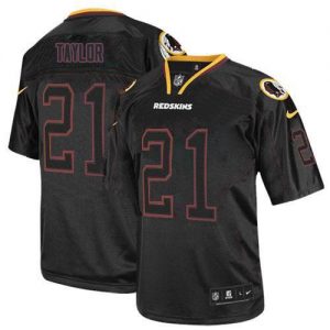 Nike Redskins #21 Sean Taylor Lights Out Black Men's Embroidered NFL Elite Jersey