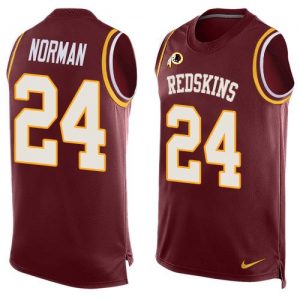 Nike Redskins #24 Josh Norman Burgundy Red Team Color Men's Stitched NFL Limited Tank Top Jersey