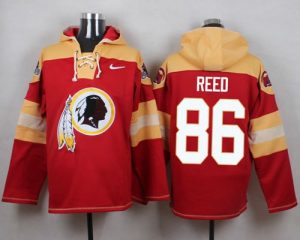 Nike Redskins #86 Jordan Reed Burgundy Red Player Pullover NFL Hoodie