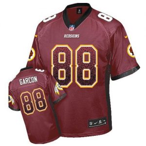 Nike Redskins #88 Pierre Garcon Burgundy Red Team Color Men's Embroidered NFL Elite Drift Fashion Jersey