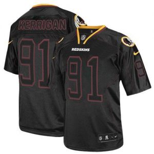 Nike Redskins #91 Ryan Kerrigan Lights Out Black Men's Embroidered NFL Elite Jersey