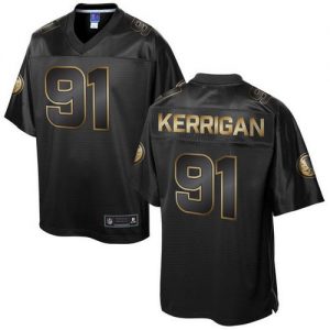 Nike Redskins #91 Ryan Kerrigan Pro Line Black Gold Collection Men's Stitched NFL Game Jersey