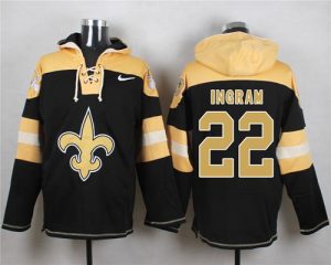 Nike Saints #22 Mark Ingram Black Player Pullover NFL Hoodie