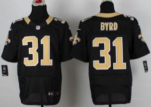 Nike Saints #31 Jairus Byrd Black Team Color Men's Stitched NFL Elite Jersey