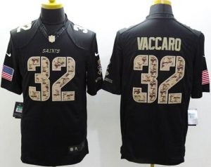 Nike Saints #32 Kenny Vaccaro Black Men's Stitched NFL Limited Salute to Service Jersey