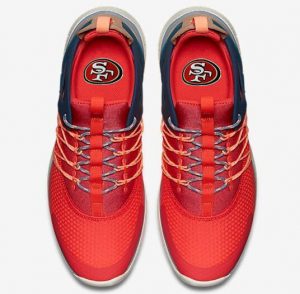 Nike San Francisco 49ers London Olympics Red Shoes-1