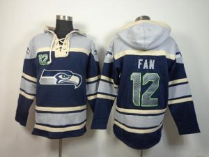 Nike Seahawks #12 Fan Navy Blue Sawyer Hooded Sweatshirt NFL Hoodie