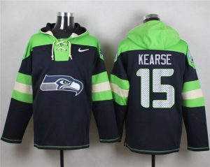 Nike Seahawks #15 Jermaine Kearse Steel Blue Player Pullover NFL Hoodie