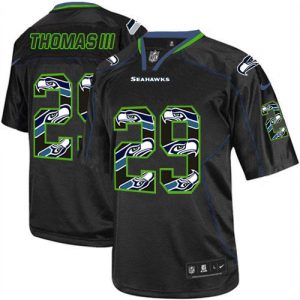 Nike Seahawks #29 Earl Thomas III New Lights Out Black Men's Stitched NFL Elite Jersey