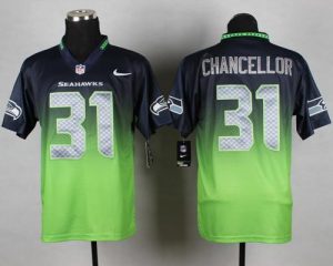 Nike Seahawks #31 Kam Chancellor Steel Blue Green Men's Stitched NFL Elite Fadeaway Fashion Jersey