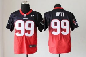 Nike Texans #99 J.J. Watt Arian Foster Men's Embroidered NFL Elite Fadeaway Fashion Jersey