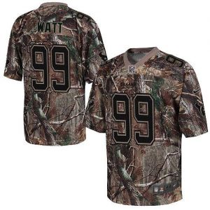 Nike Texans #99 J.J. Watt Camo Men's Embroidered NFL Realtree Elite Jersey