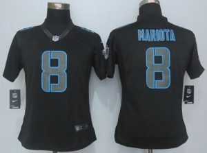 Nike Titans #8 Marcus Mariota Black Impact Women's Stitched NFL Limited Jersey