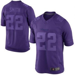 Nike Vikings #22 Harrison Smith Purple Men's Embroidered NFL Drenched Limited Jersey