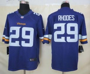 Nike Vikings #29 Xavier Rhodes Purple Team Color Men's Embroidered NFL Limited Jersey