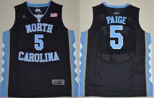 North Carolina #5 Marcus Paige Black Basketball Stitched NCAA Jersey