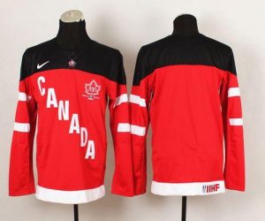 Olympic CA. Blank Red 100th Anniversary Stitched NHL Jersey