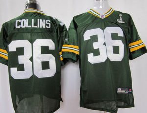 Packers #36 Nick Collins Green Super Bowl XLV Embroidered NFL Jersey