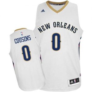 Pelicans #0 DeMarcus Cousins White Stitched NBA Jersey