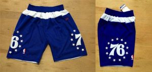 Philadelphia 76ers Dark Blue NBA Shorts