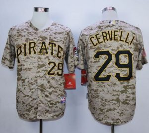 Pirates #29 Francisco Cervelli Camo Alternate Cool Base Stitched MLB Jersey