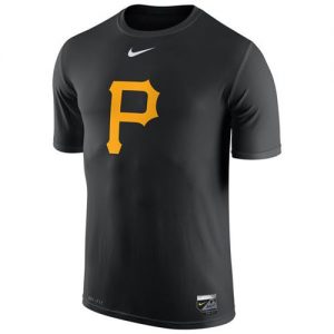 Pittsburgh Pirates Nike Authentic Collection Legend Logo 1.5 Performance T-Shirt Black