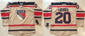 Rangers #20 Chris Kreider Cream 2012 Winter Classic Stitched NHL Jersey