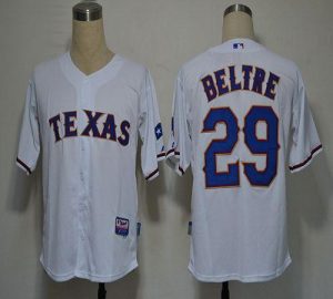 Rangers #29 Adrian Beltre White Cool Base Stitched MLB Jersey