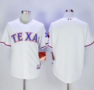 Rangers Blank White Cool Base Stitched MLB Jersey