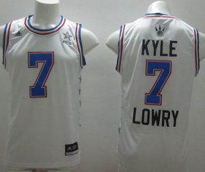 Raptors #7 Kyle Lowry White 2015 All Star Stitched NBA Jersey