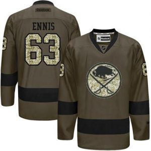 Sabres #63 Tyler Ennis Green Salute to Service Stitched NHL Jersey