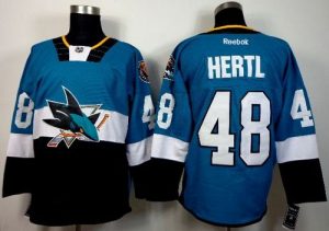 Sharks #48 Tomas Hertl Teal Black 2015 Stadium Series Stitched NHL Jersey