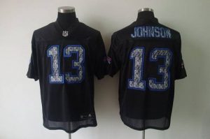 Sideline Black United Bills #13 Steve Johnson Black Stitched NFL Jersey