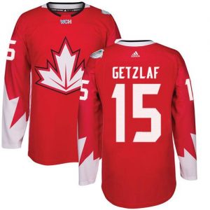 Team CA. #15 Ryan Getzlaf Red 2016 World Cup Stitched NHL Jersey