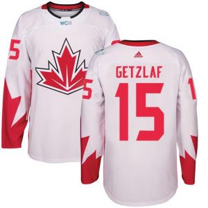 Team CA. #15 Ryan Getzlaf White 2016 World Cup Stitched NHL Jersey