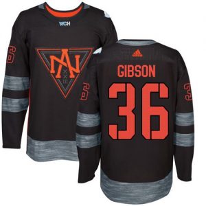 Team North America #36 John Gibson Black 2016 World Cup Stitched NHL Jersey