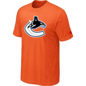 Vancouver Canucks Big & Tall Logo Orange NHL T-Shirts