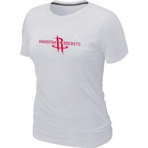 Women's Houston Rockets Big & Tall Primary Logo T-Shirt White