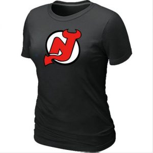 Women's NHL New Jersey Devils Big & Tall Logo T-Shirt Black